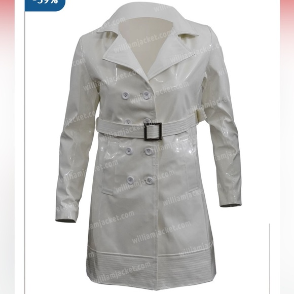 White Trench/Raincoat - Picture 2 of 7